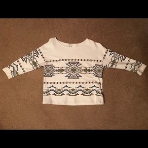 forever 21 tribal design LS shirt